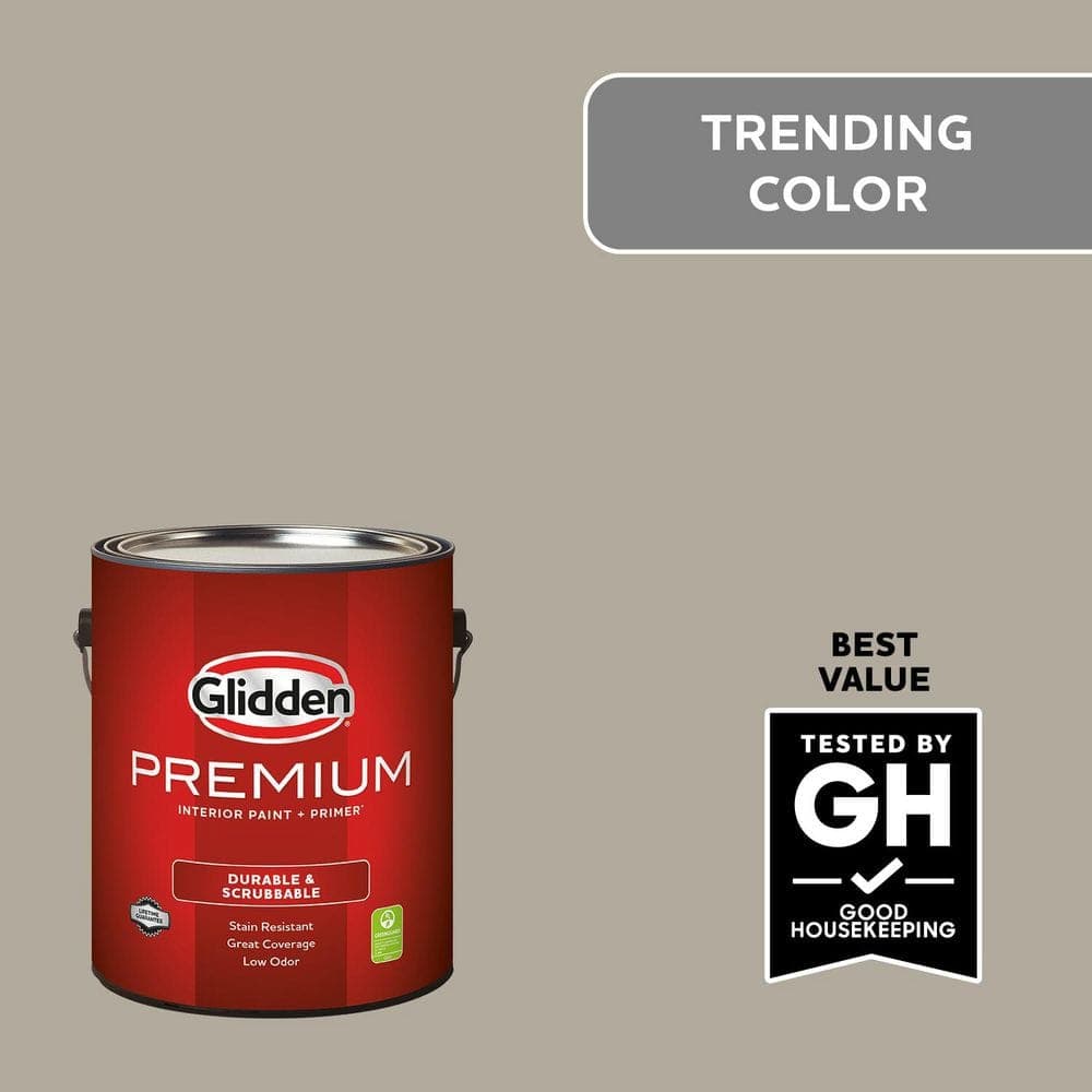 Glidden Premium 1 gal. #PPG1025-4 Sharkskin Eggshell Interior Latex Paint (1)