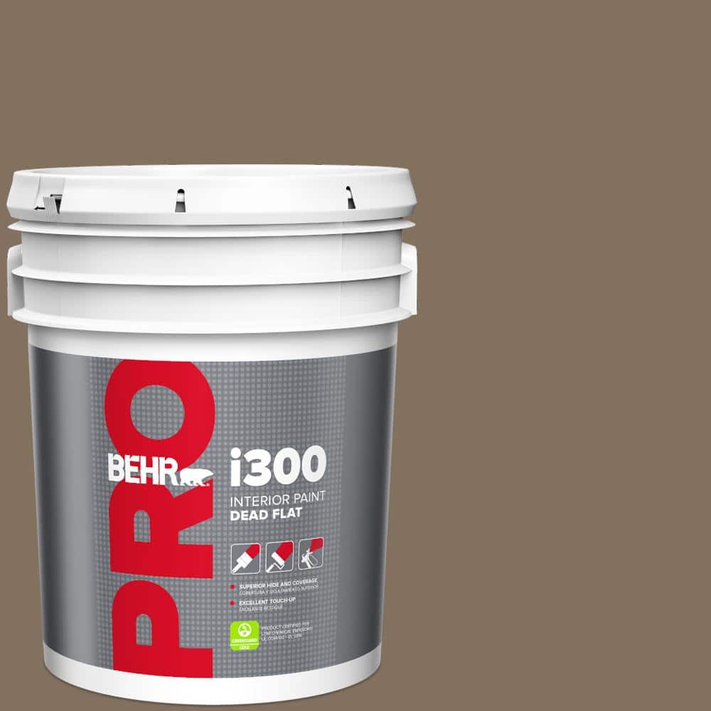 BEHR PRO 5 gal. #PPU5-04 Mocha Latte Dead Flat Interior Paint