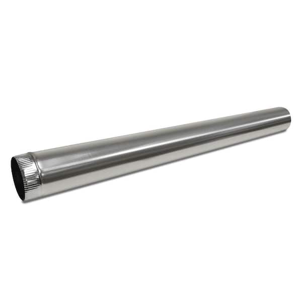Master Flow 12 in. x 5 ft. Round Metal Duct Pipe (2)
