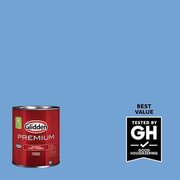 Glidden Premium 1 qt. #PPG1242-4 Overcast Satin Interior Latex Paint (2)