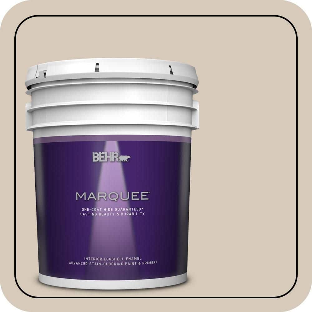 BEHR MARQUEE 5 gal. #PPU5-12 Almond Wisp Eggshell Enamel Interior Paint & Primer