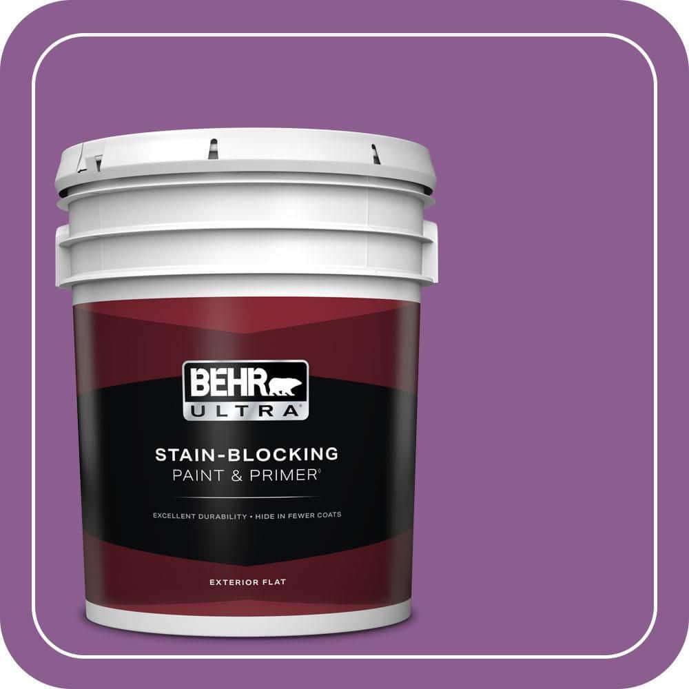 BEHR ULTRA 5 gal. #P100-6 Chakra Flat Exterior Paint & Primer