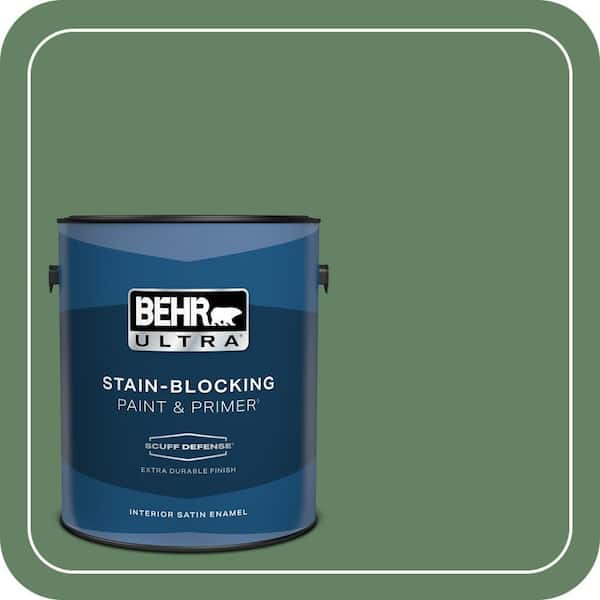 BEHR ULTRA 1 gal. #S400-6 Tuscan Herbs Extra Durable Satin Enamel Interior Paint & Primer (2)