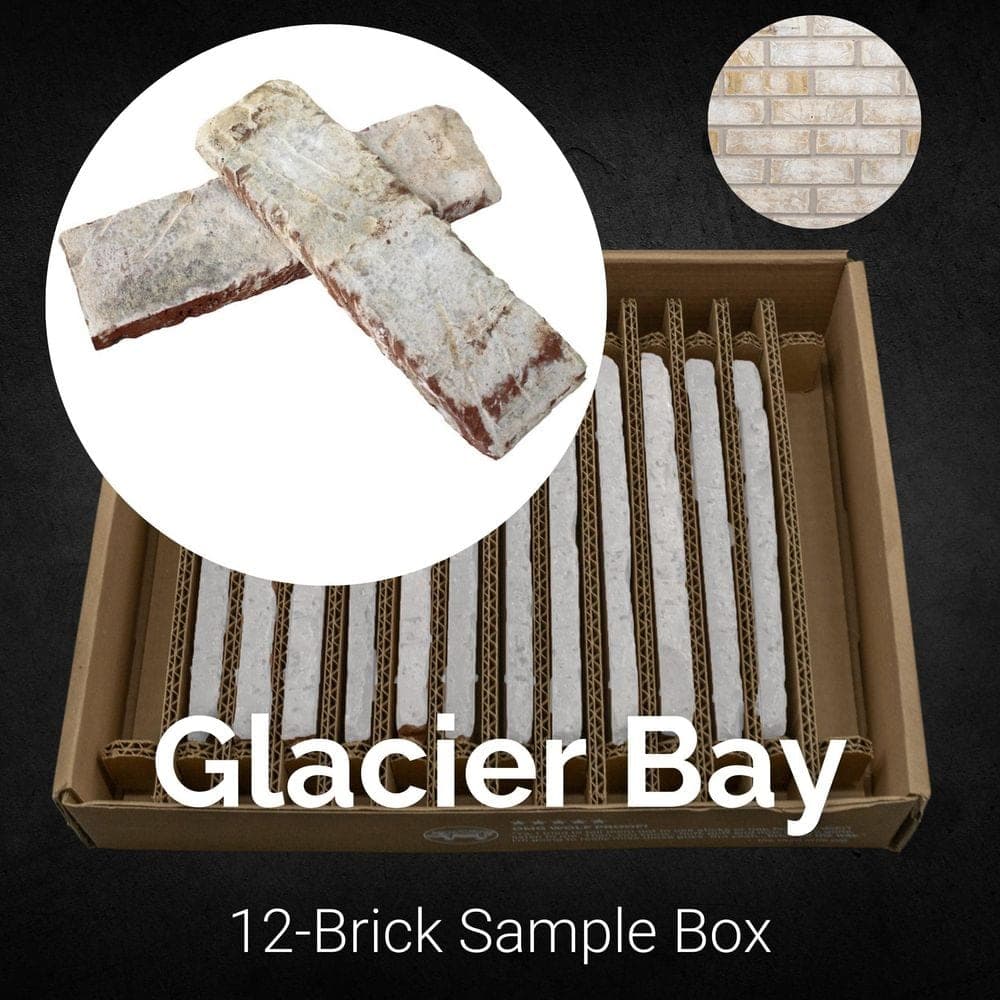 Old Mill Brick Sample Box Glacier Bay Thin Brick 7.625 in. x  2.25 in. x 0.5 in. (1)