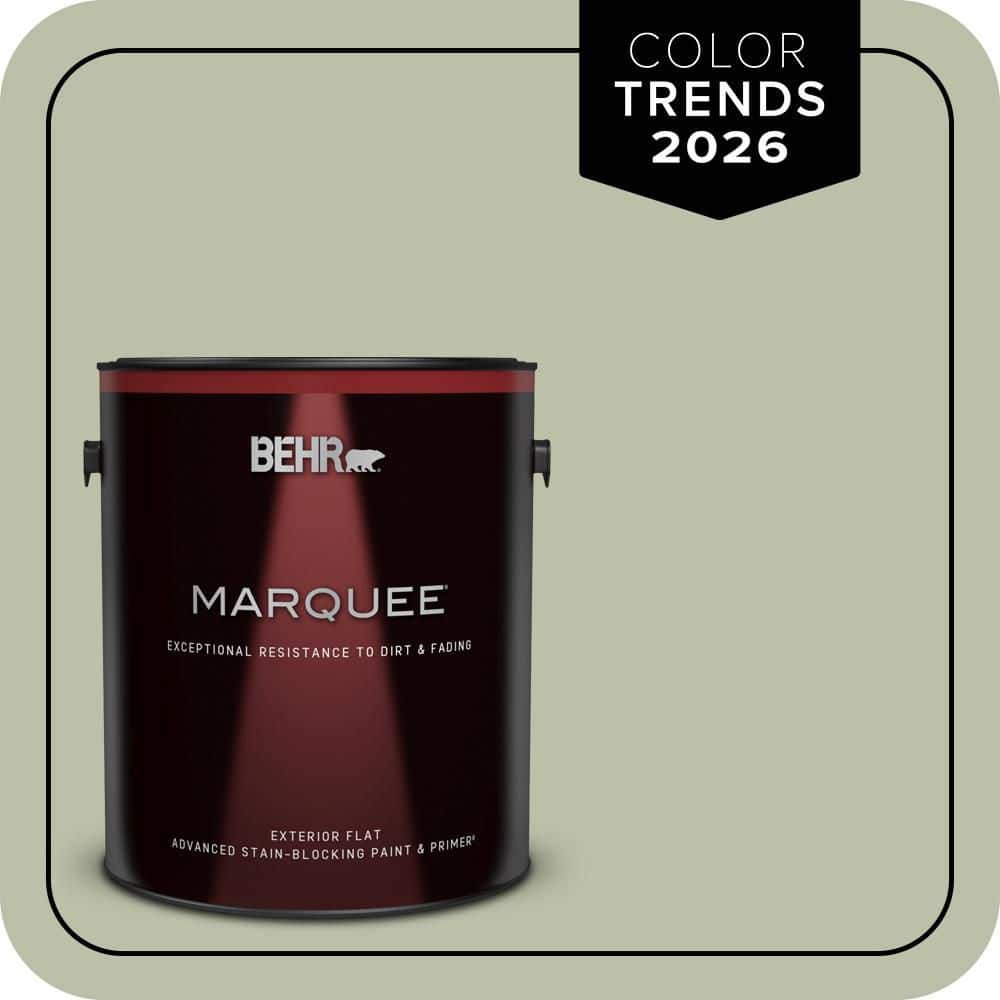 BEHR MARQUEE 1 gal. #S380-3 Urban Nature Flat Exterior Paint & Primer