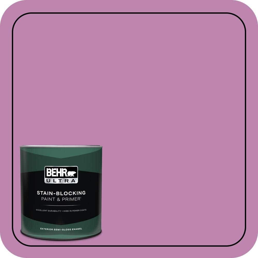 BEHR ULTRA 1 qt. #MQ4-60 Joie De Vivre Semi-Gloss Enamel Exterior Paint & Primer