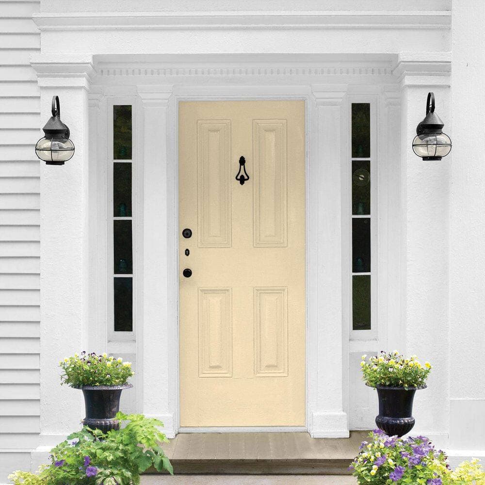 Glidden Premium 1 qt. PPG1091-3 Limitless Semi-Gloss Exterior Latex Paint (4)