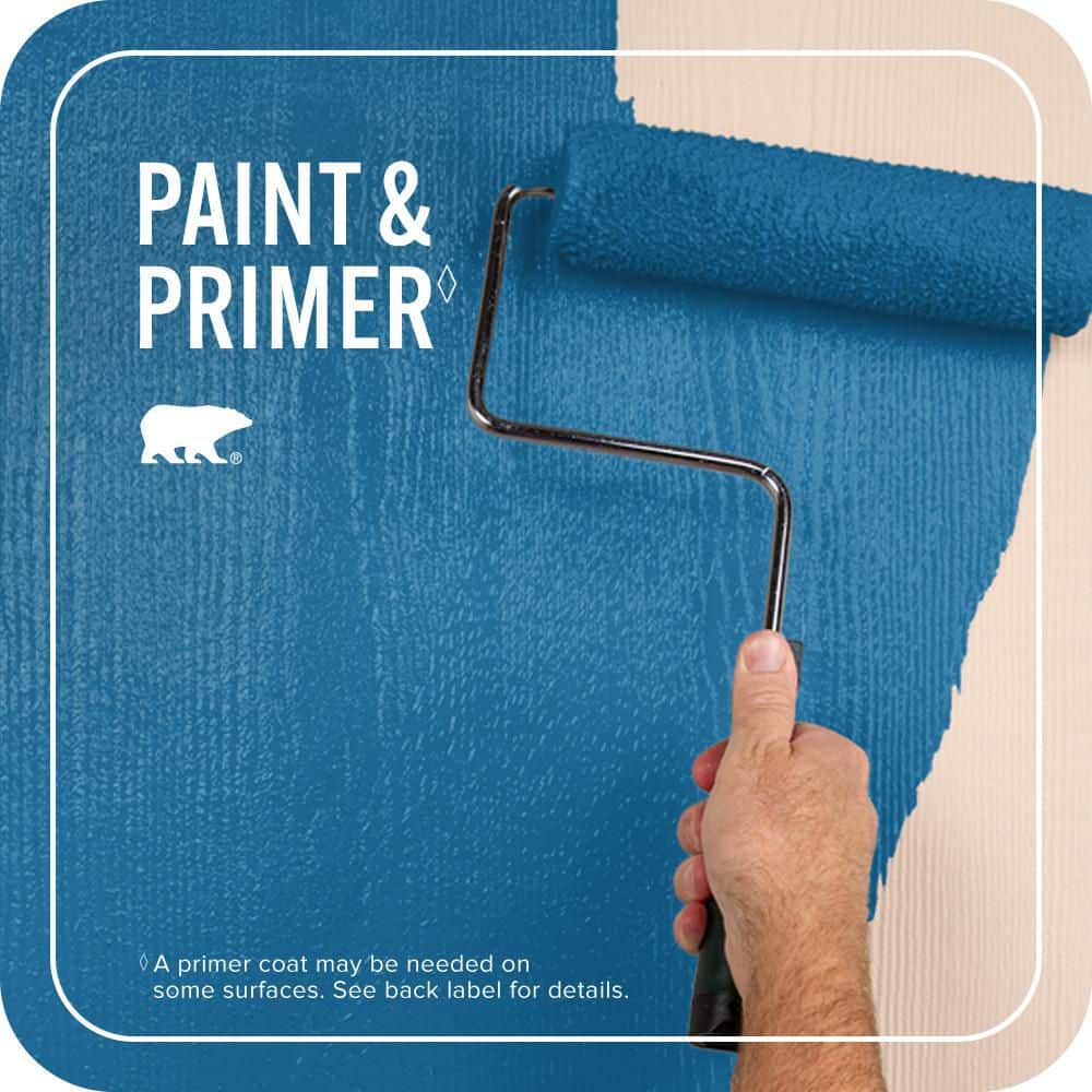 BEHR PREMIUM PLUS 1 qt. #P500-7 Cosmic Cobalt Flat Exterior Paint & Primer (2)