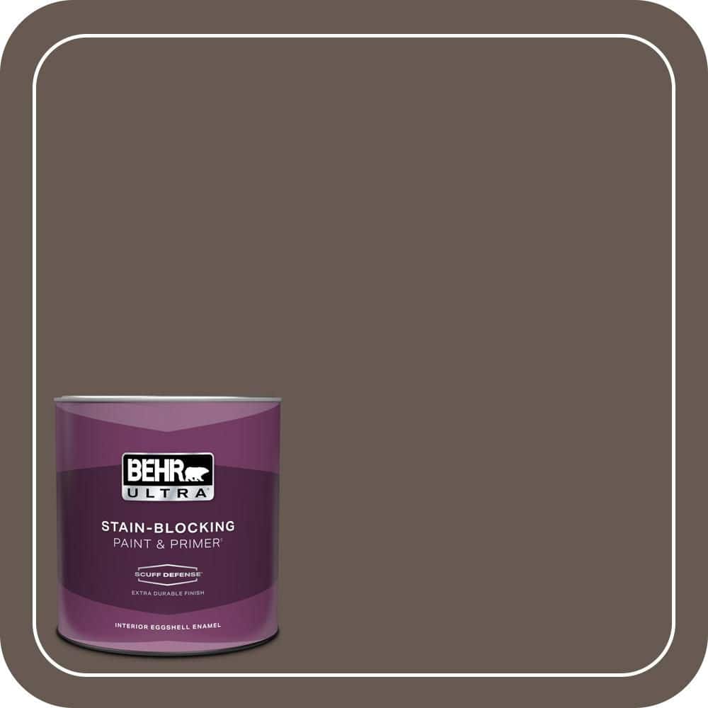 BEHR ULTRA 1 qt. #N200-7 Underground Extra Durable Eggshell Enamel Interior Paint & Primer