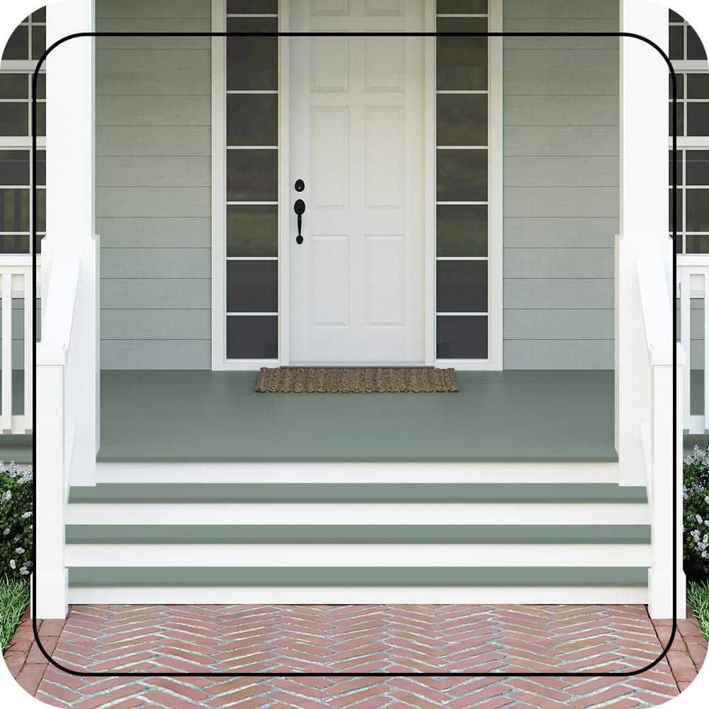 BEHR PREMIUM #N420-4 Textured Low-Lustre Enamel Interior/Exterior Porch and Patio Anti-Slip Floor Paint (2)