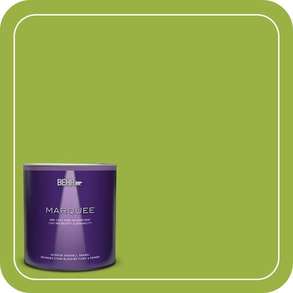 BEHR PREMIUM PLUS 1 gal. #410B-7 Bamboo Leaf Semi-Gloss Enamel Low Odor Interior Paint & Primer (3)