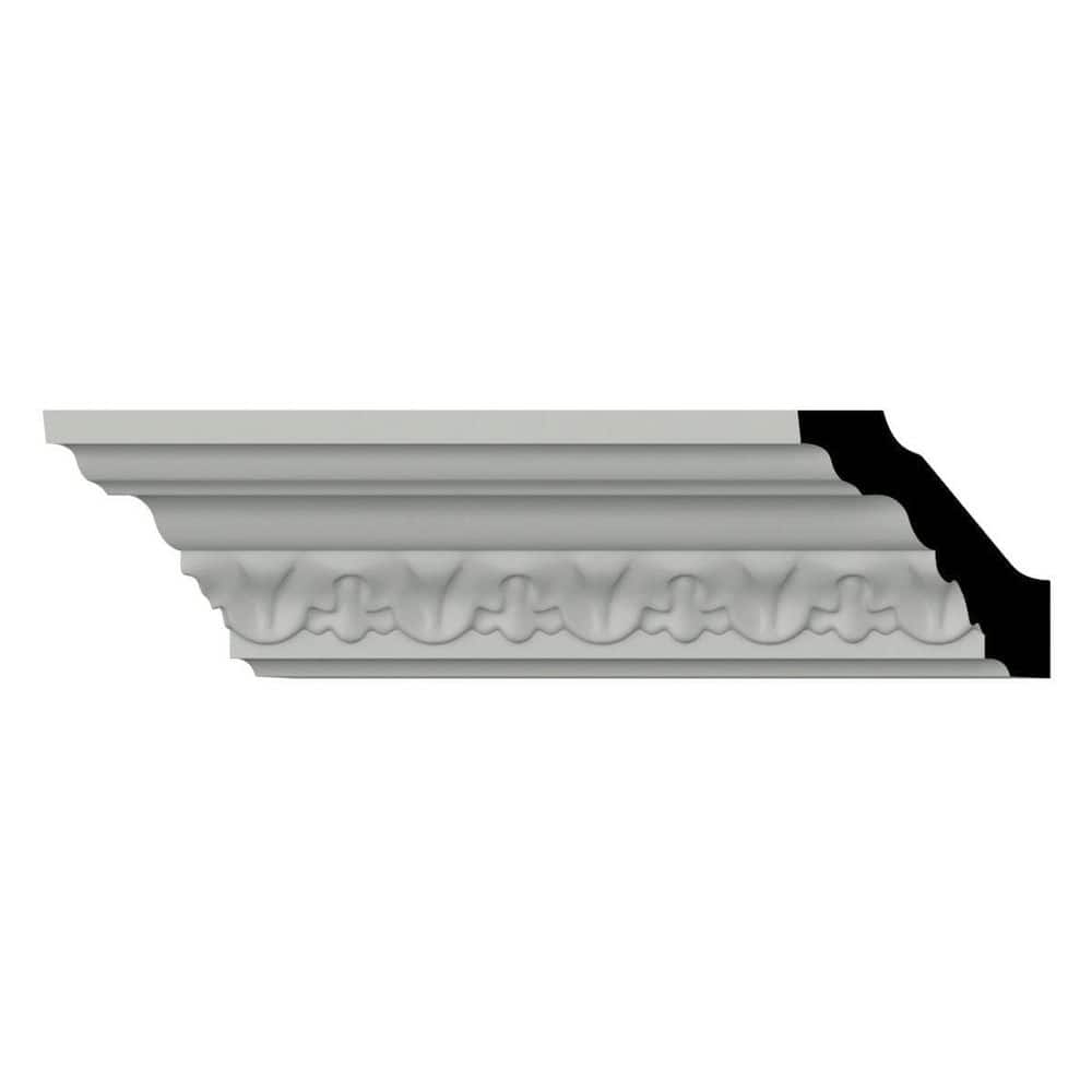 Ekena Millwork Laredo 2 in. D x 2.875 in. W x 96 in. L Polyurethane Crown Moulding (3)