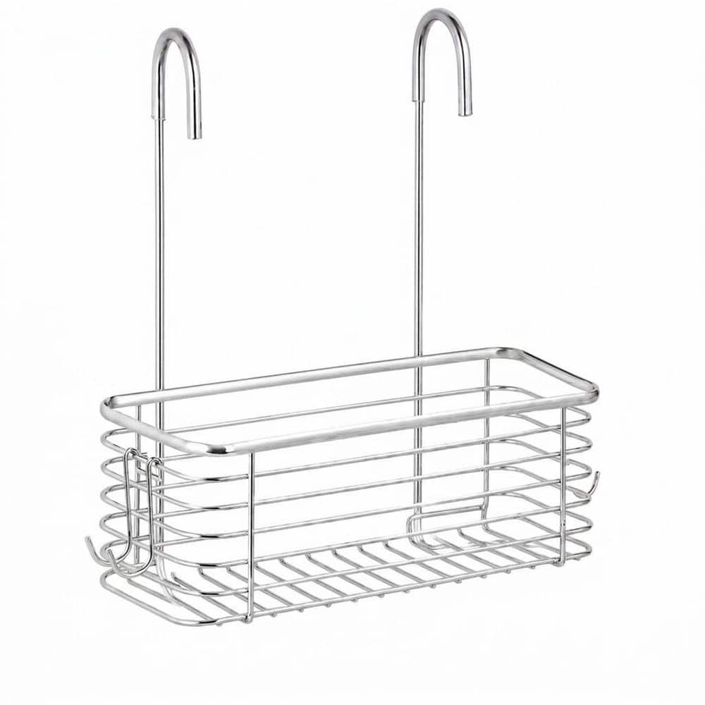 Unbranded Shower Caddy Hanging Shower Rack 304 Silver Wire Bath Basket Organizer with Rotating Hook Rustproof Durable (1)