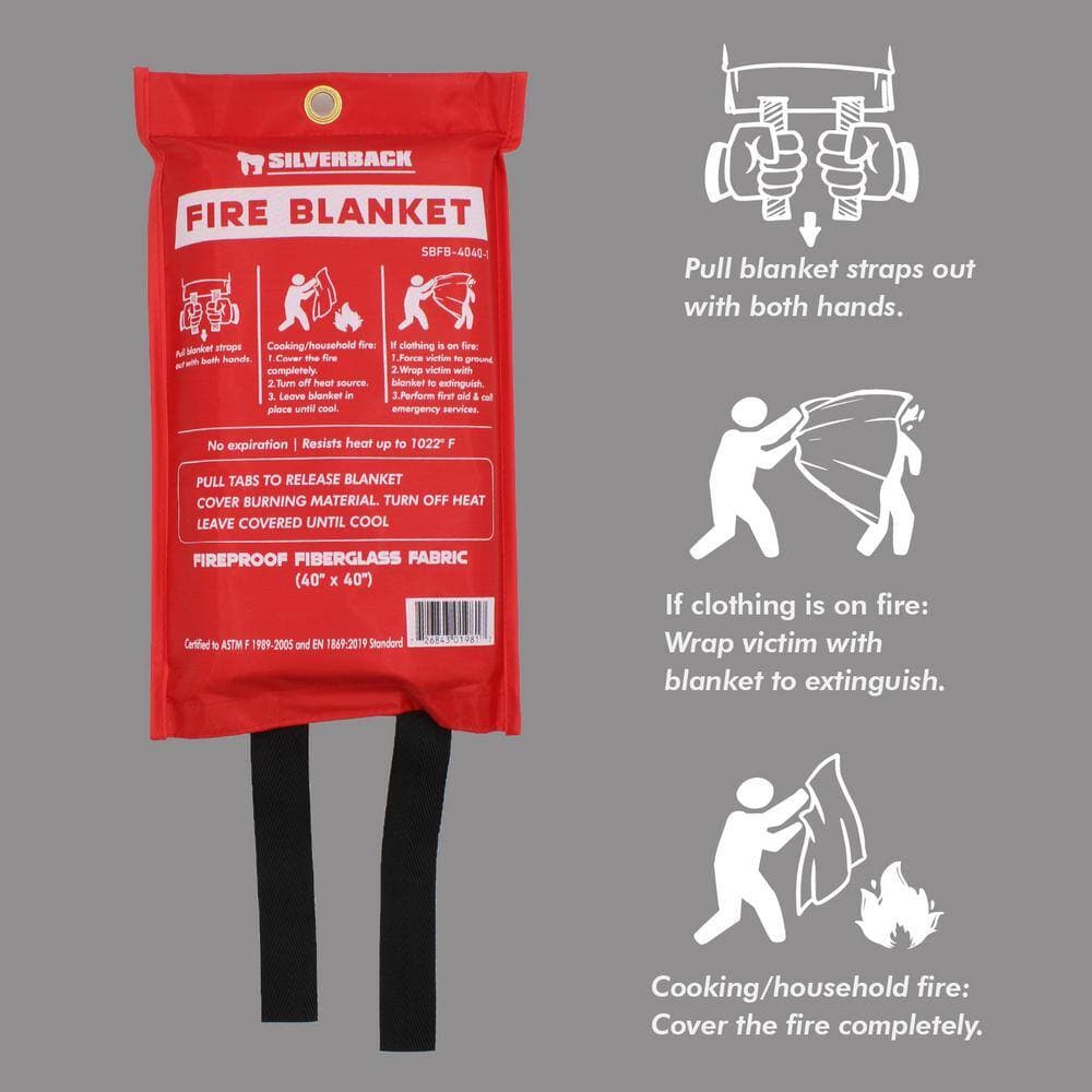 ADAMAX INC 40 in. x 40 in. Fire Blanket, ( 8-Pack) (3)
