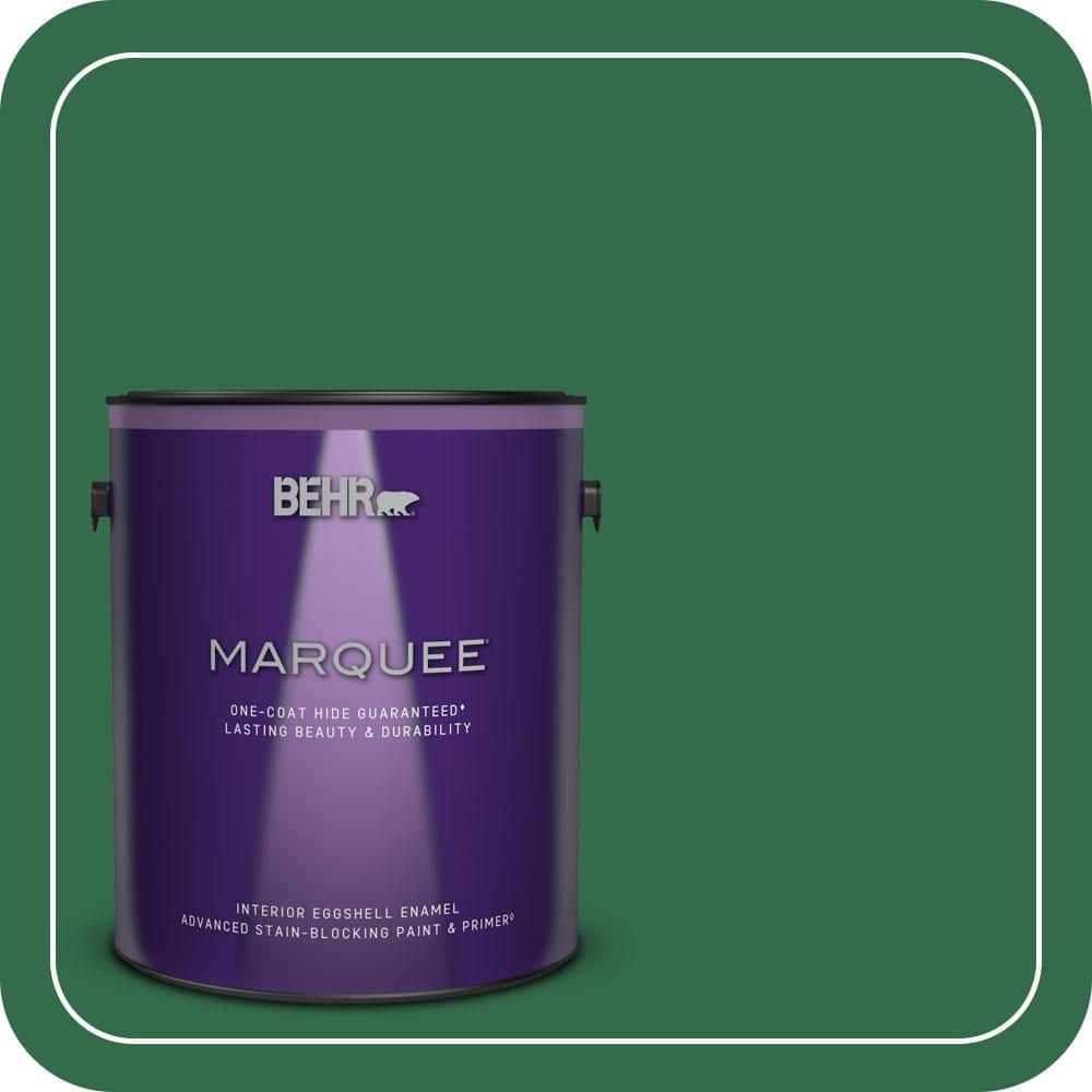 BEHR MARQUEE 1 gal. #S-H-460 Chopped Chive Eggshell Enamel Interior Paint & Primer