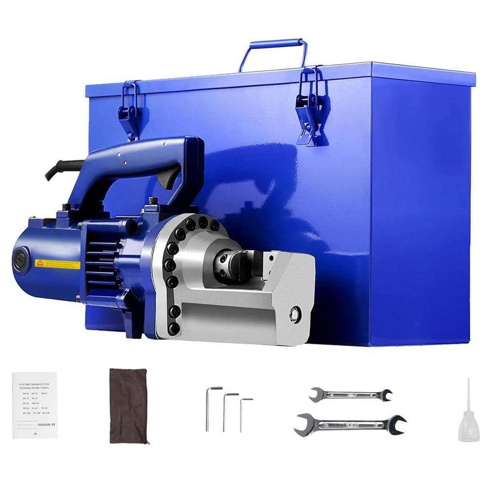 KIWDZFU Electric Rebar Cutter 1350-Wattss Up to 7/8 in. 4-22 mm Cutting Speed 3.5-4S with Jaw Blades High Power Motor (1)