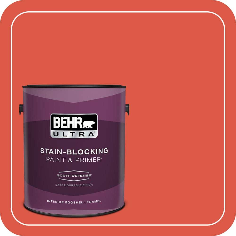 BEHR ULTRA 1 gal. #T12-7 Red Wire Extra Durable Eggshell Enamel Interior Paint & Primer