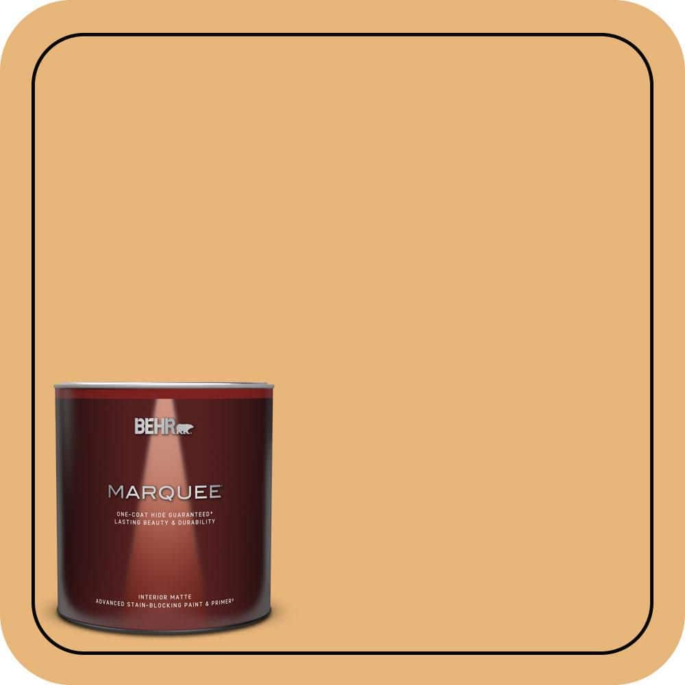 BEHR MARQUEE 1 qt. #QE-20 Terra Sol Matte Interior Paint & Primer