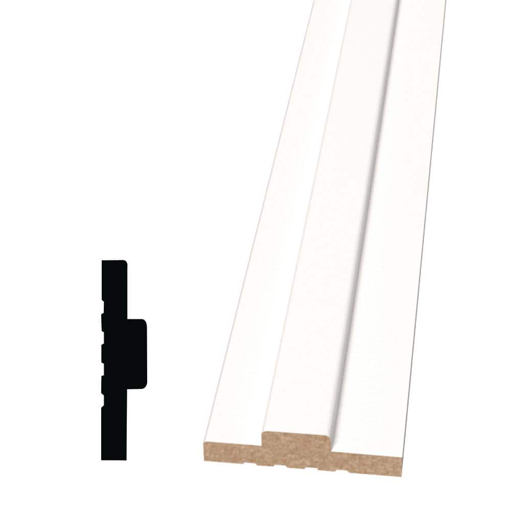 Alexandria Moulding 1-3/16 in. D x 4-9/16 in. W x 84 in. L Pine Wood Finger-Joint Jamb with Stop Moulding Pack (3-Pack) (1)