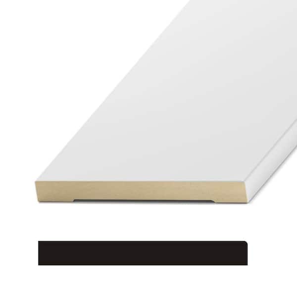 Unbranded 1/2 in. x  5−1/2 in. Primed MDF Baseboard Moulding (Sold by Linear Foot) (2)