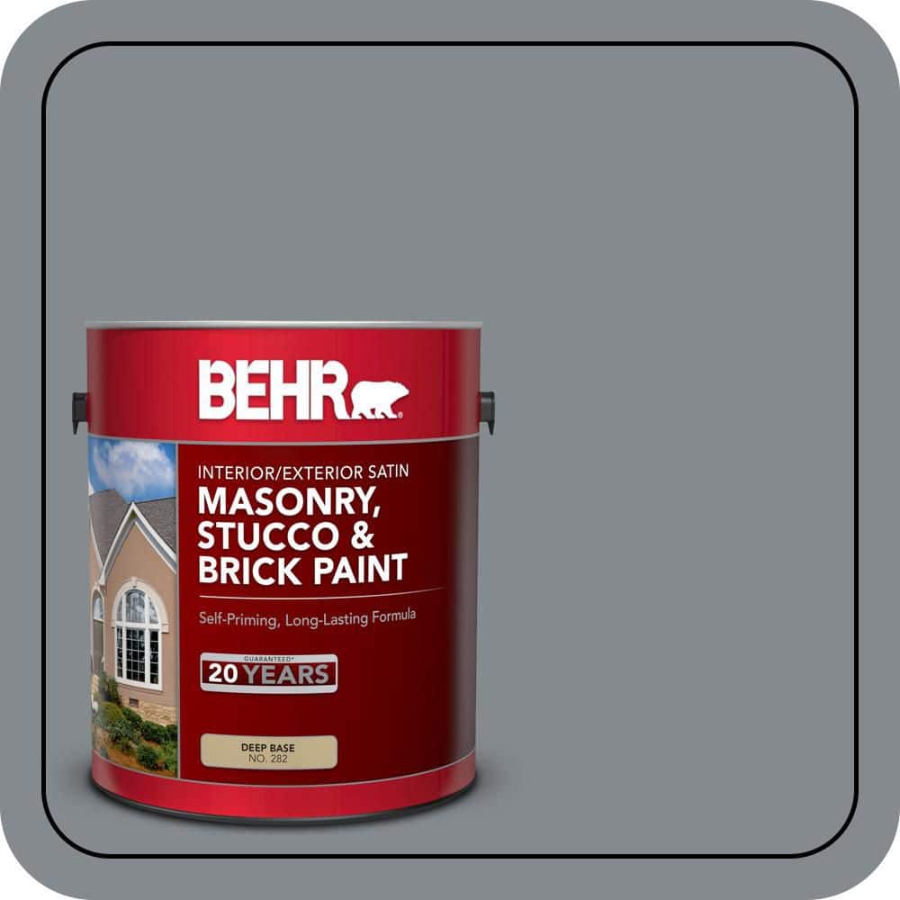 BEHR 1 gal. #PPU26-21 Overcast Satin Interior/Exterior Masonry, Stucco and Brick Paint