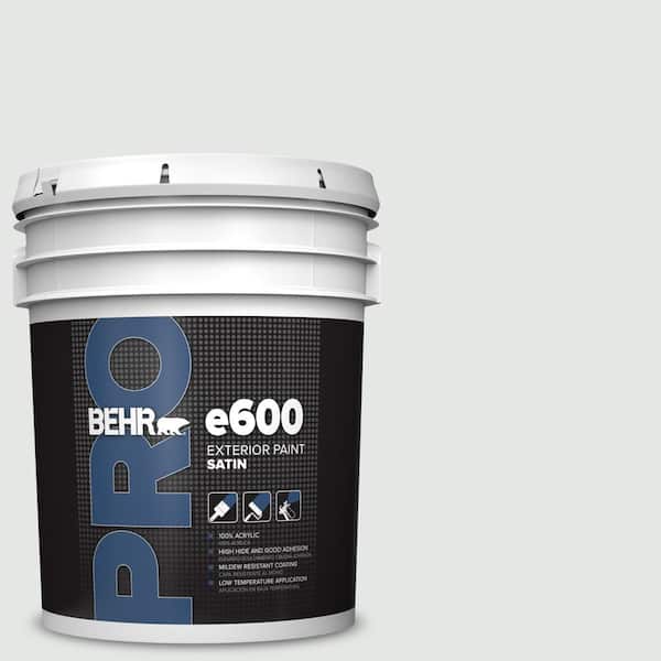 BEHR PRO 5 gal. #PPU26-13 Silent White Satin Enamel Exterior Paint (2)
