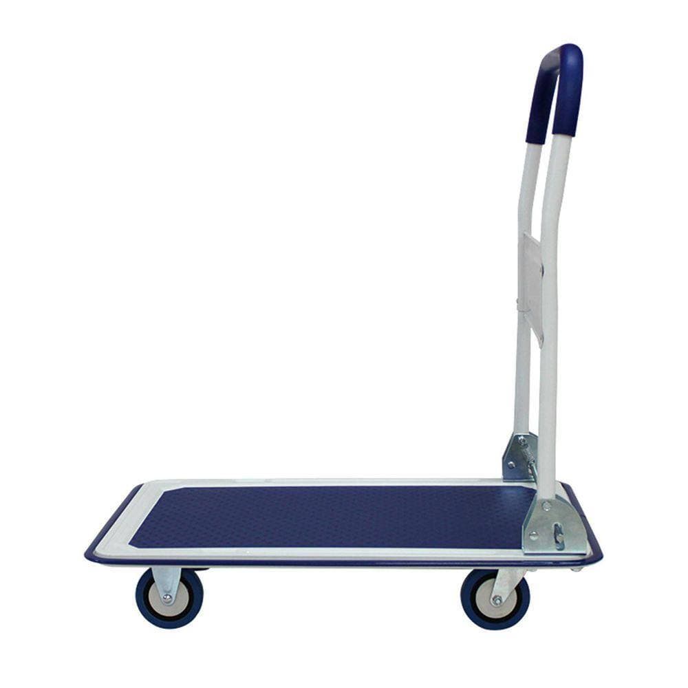 Cesicia Blue Heavy Duty 660 lbs. Capacity Folding Platform Hand Truck (3)