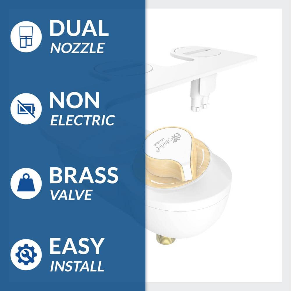 BIO BIDET HD-4000 Essential Non-Electric Bidet Attachment System in White (3)