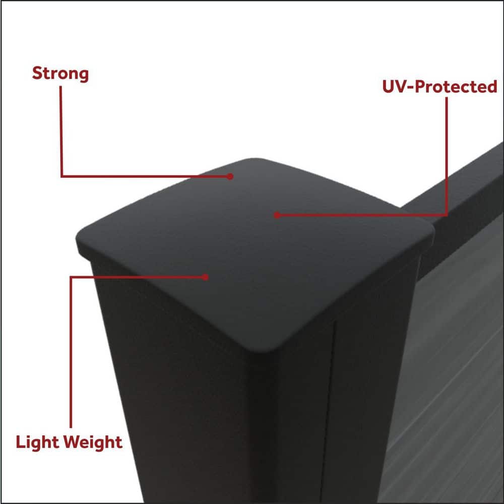 EuroFence Euro Style 8 ft. Ground Install Fence Post Kit (2)
