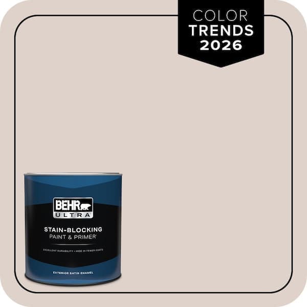 BEHR ULTRA 1 qt. #N150-1 Mocha Ice Satin Enamel Exterior Paint & Primer (2)