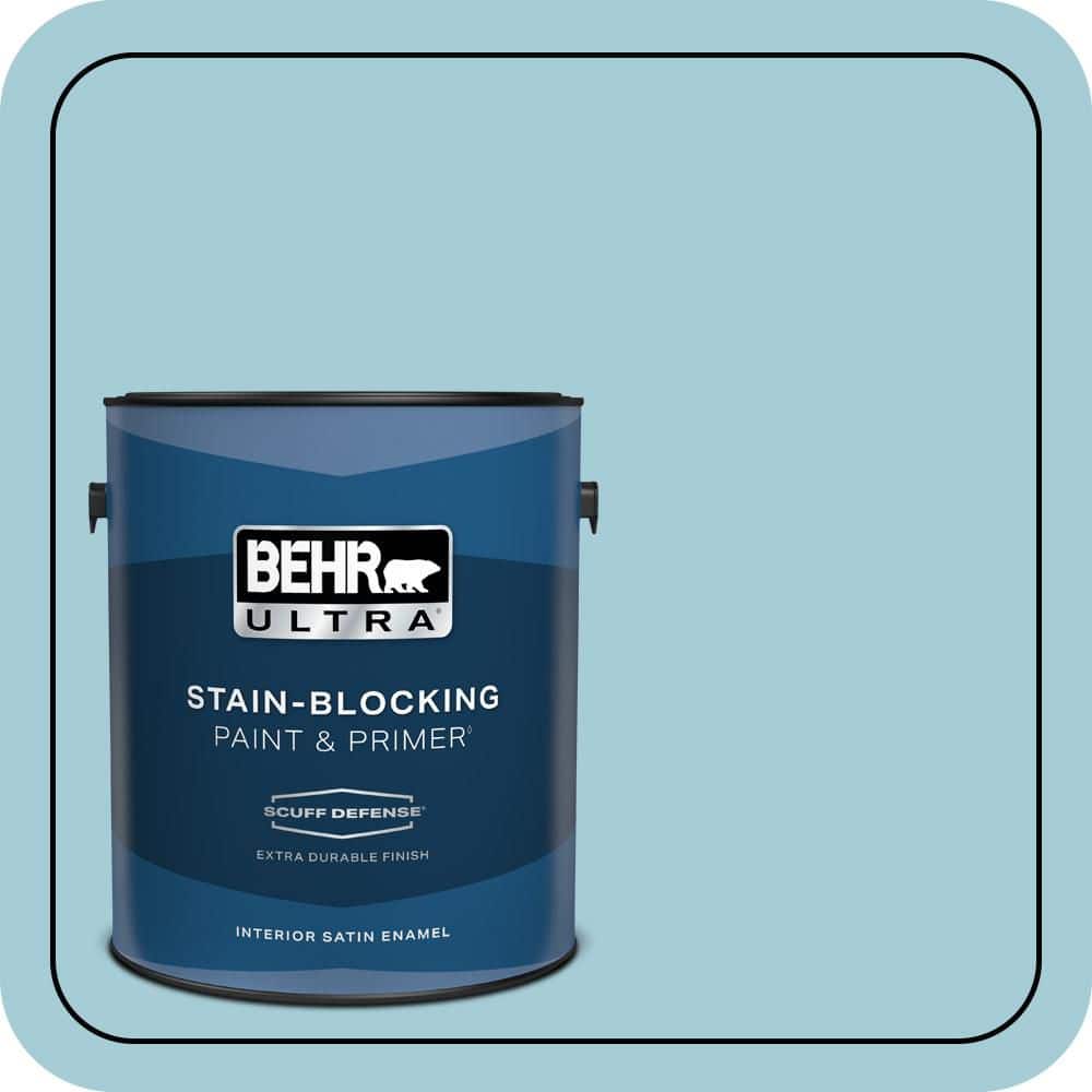BEHR ULTRA 1 gal. #S460-2 Drip Extra Durable Satin Enamel Interior Paint & Primer