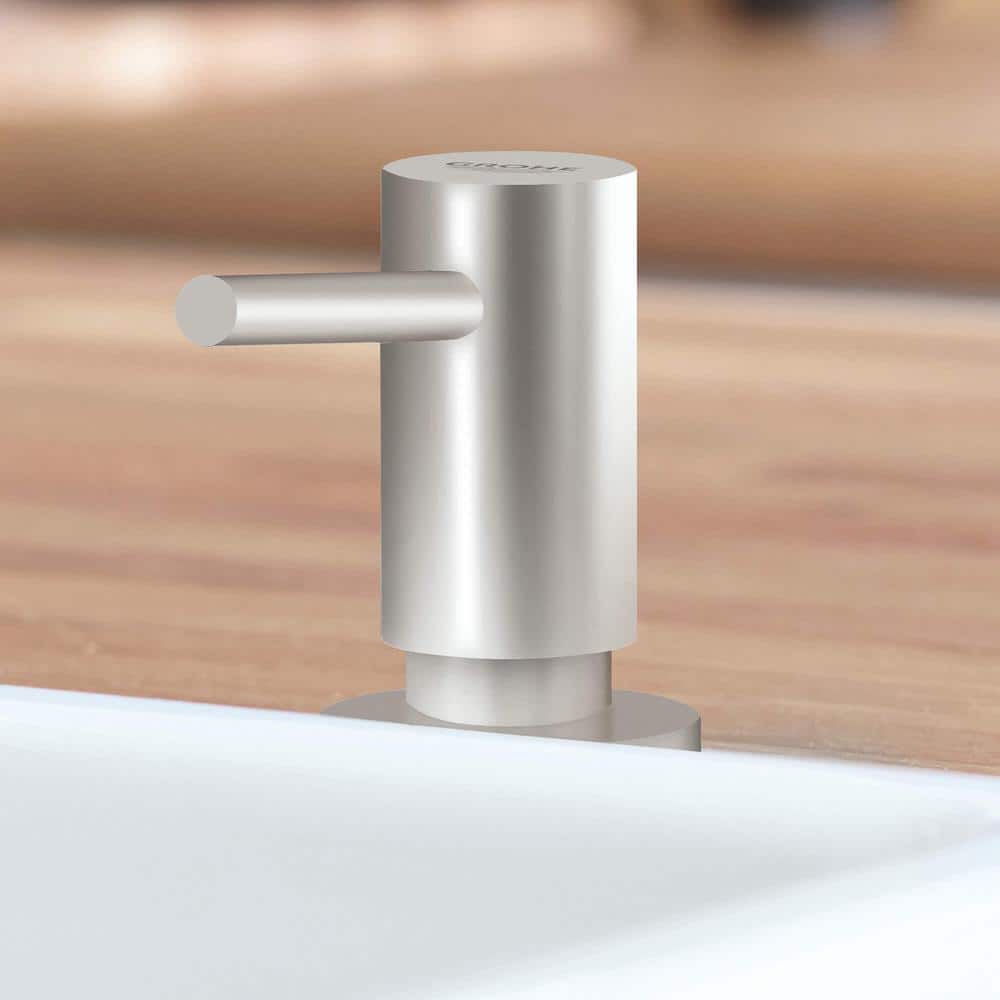 GROHE Cosmopolitan Soap/Lotion Dispenser in Super Steel Infinity (2)
