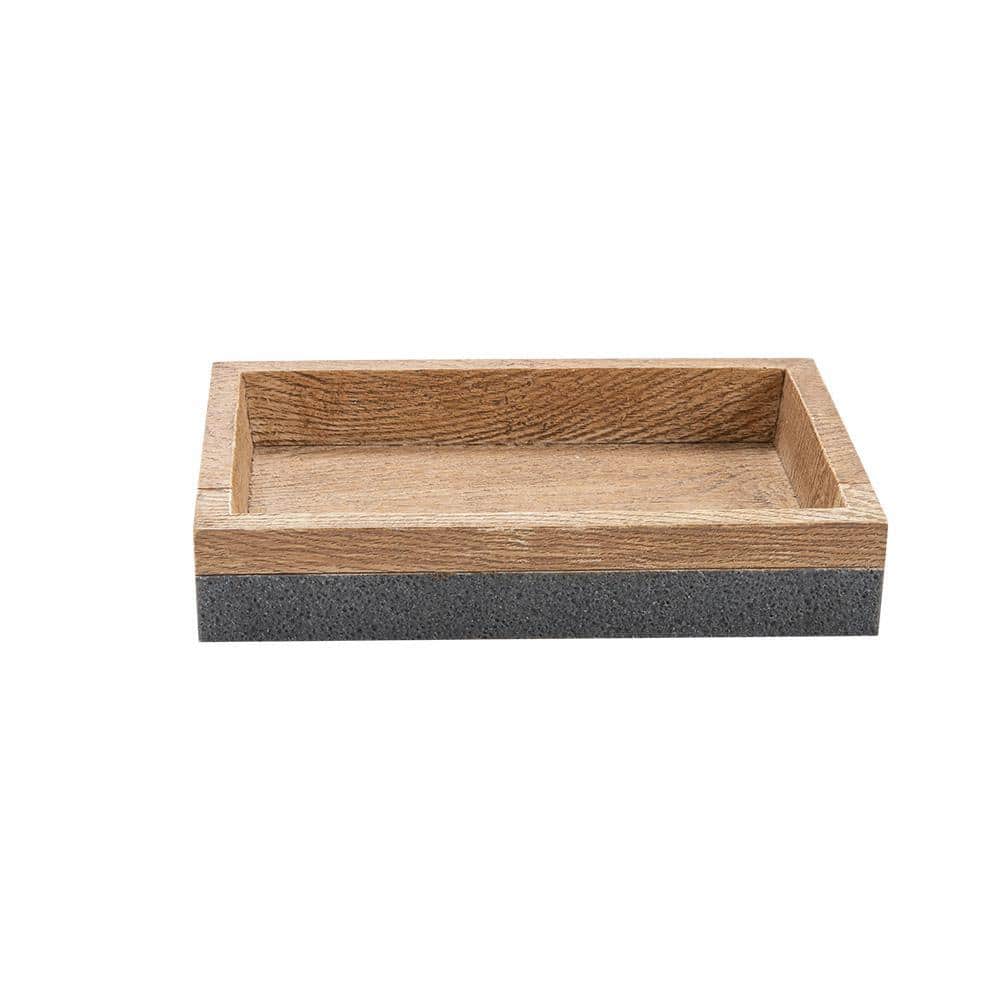 m MODA at home enterprises ltd. Kenora Soap Dish Grey/Brown (1)