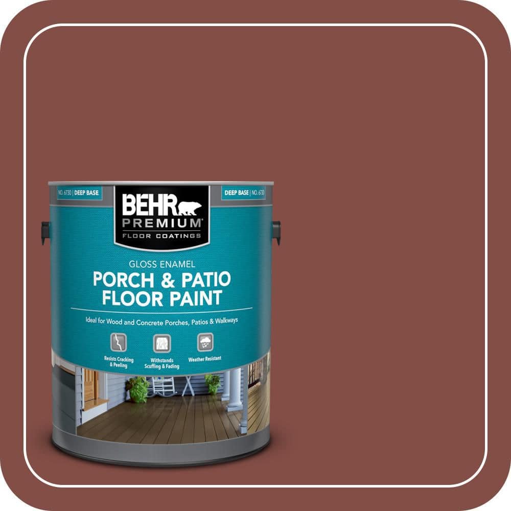 BEHR PREMIUM 1 gal. #ECC-36-3 Red Bluff Gloss Enamel Interior/Exterior Porch and Patio Floor Paint