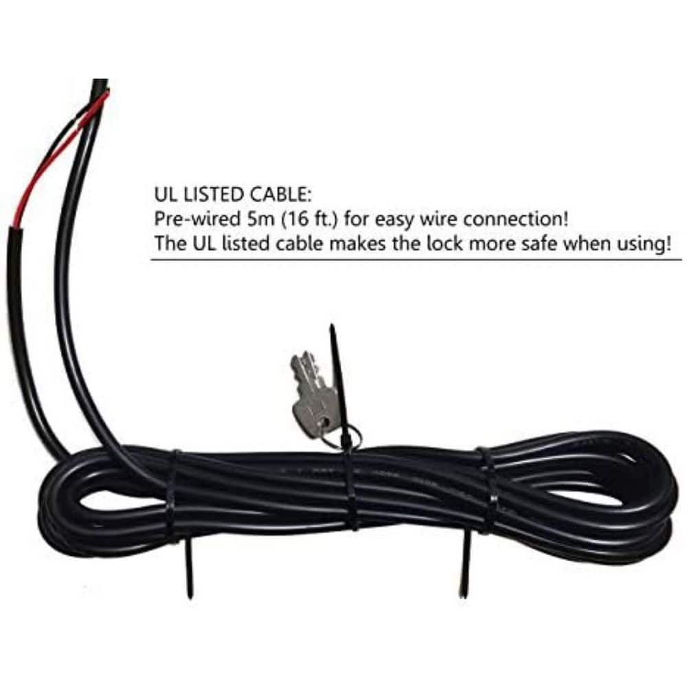Unbranded 24VDC Heavy Duty Automatic Electric Gate Lock for Swing Gate Opener Fail Secure Waterproof Solenoid Pre-Wired (2)