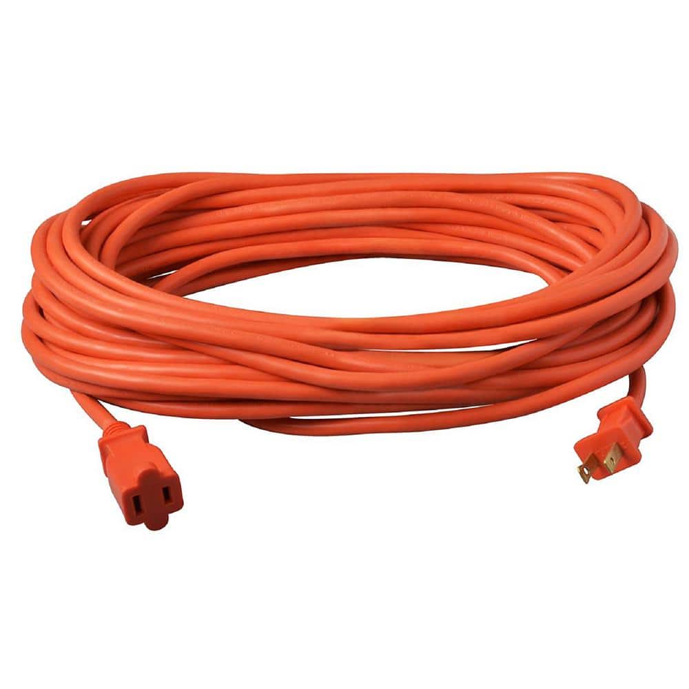 Southwire 100 ft. 16/2 SJTW Outdoor Light-Duty Extension Cord, Orange (3)