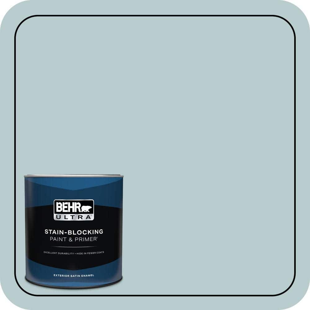 BEHR ULTRA 1 qt. #MQ3-54 Dayflower Satin Enamel Exterior Paint & Primer