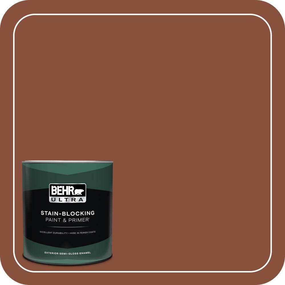 BEHR ULTRA 1 qt. #T14-9 Hipsterfication Semi-Gloss Enamel Exterior Paint & Primer