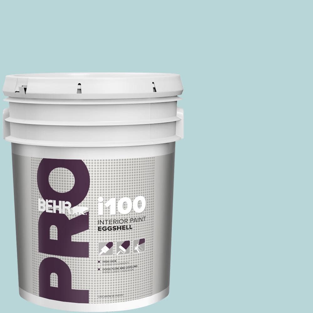 BEHR PRO 5 gal. #510E-2 Rhythmic Blue Eggshell Interior Paint