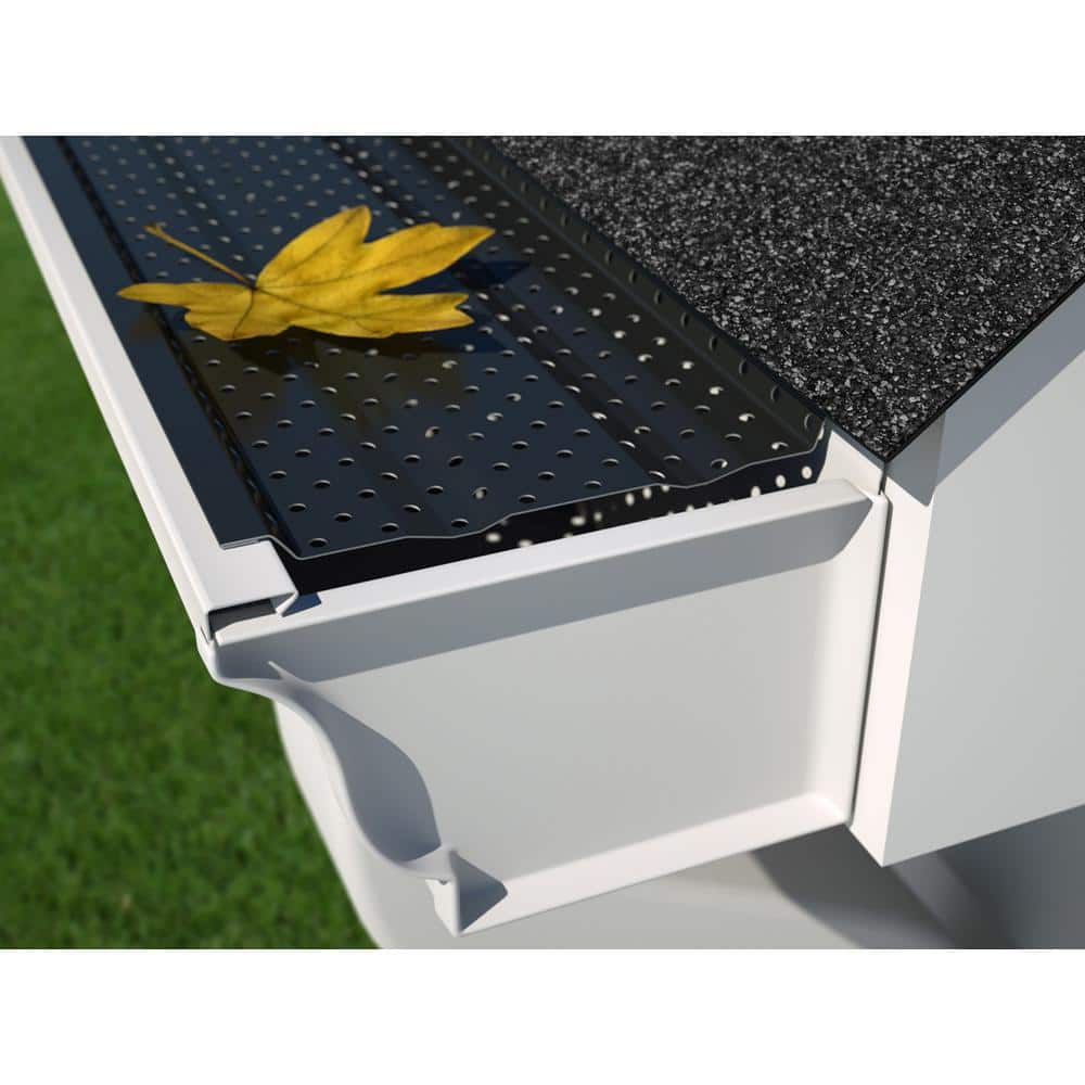 Unbranded 5 in. x 4 ft. EZ Smooth Flow Gutter Cover (50-pack) (2)