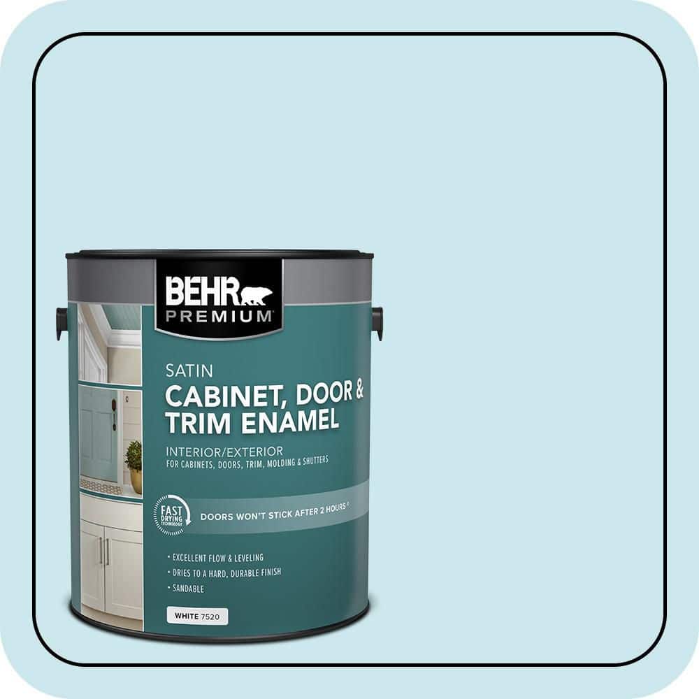 BEHR PREMIUM 1 gal. #MQ3-52 Ethereal Mood Satin Enamel Interior/Exterior Cabinet, Door & Trim Paint (1)