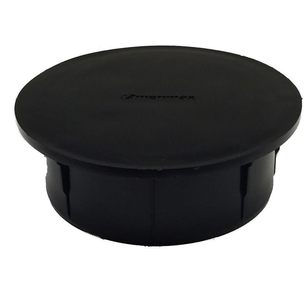Amerimax Home Products FLEX Drain 4 in. Black Copolymer End Cap (1)