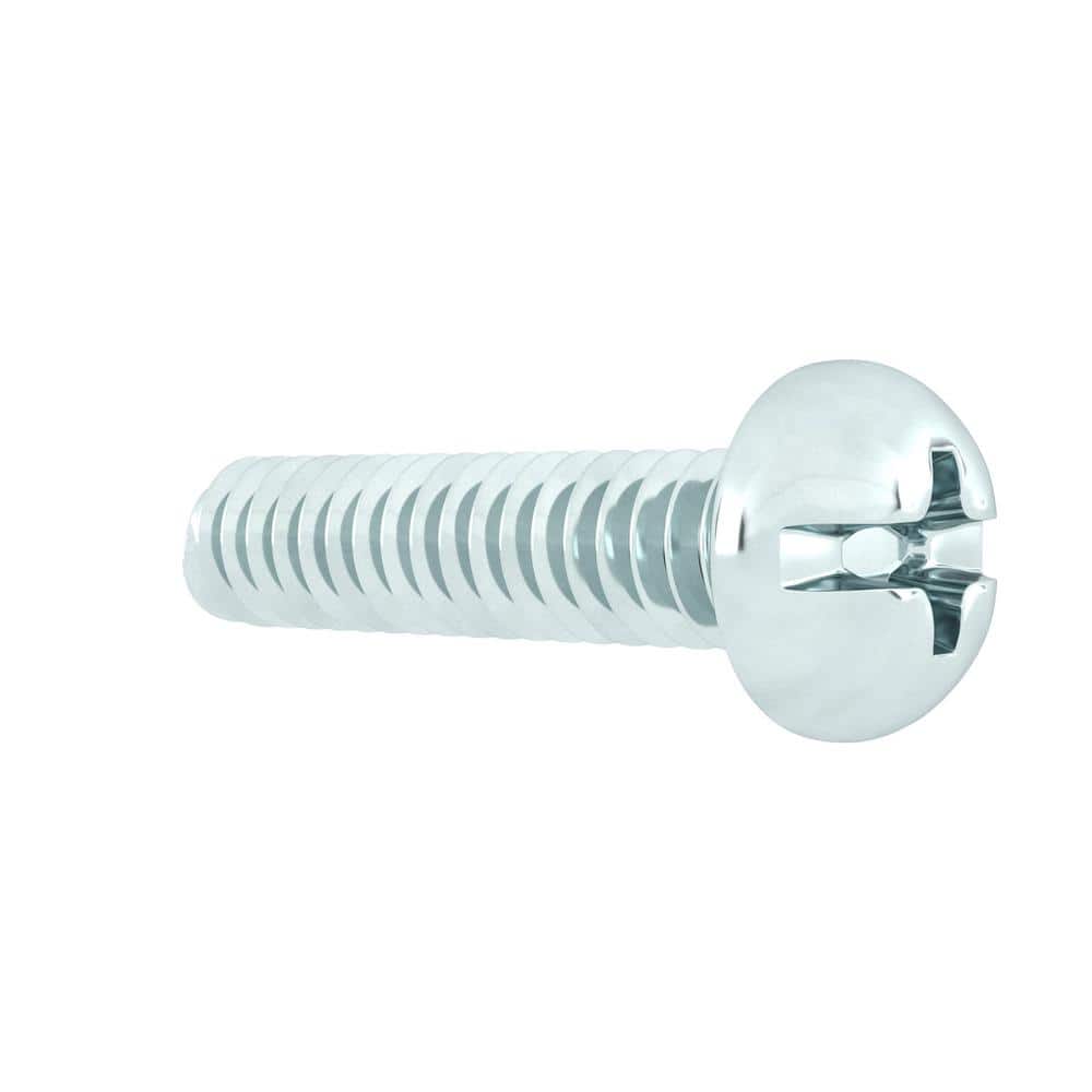 Everbilt 1/4 in.-20 x 1 in. Zinc Plated Combo Round Head Machine Screw (4-Pack) (3)