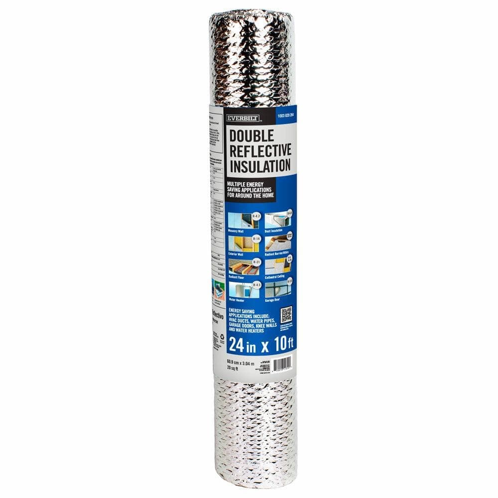 Everbilt 24 in. x 10 ft. Double Reflective Insulation Radiant Barrier (1)
