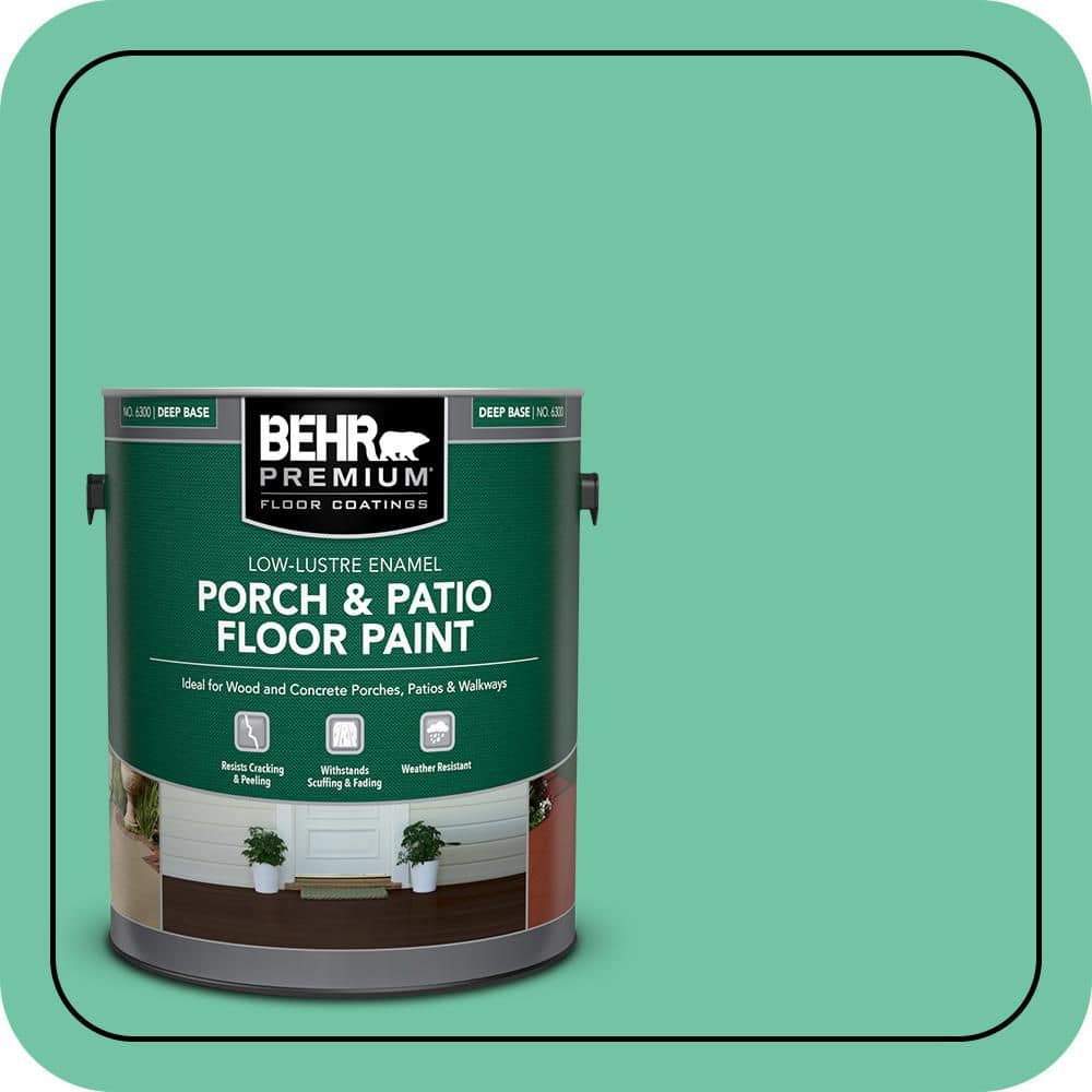 BEHR PREMIUM #P420-4A Low-Lustre Enamel Interior/Exterior Porch and Patio Floor Paint (1)