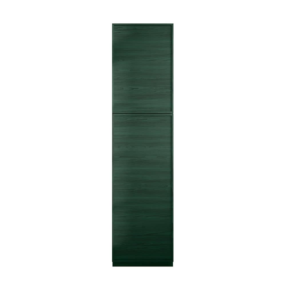Swiss Madison St. Tropez 15 in. x 15 in. x 60 in. Freestanding Linen Cabinet in Green Oak (1)