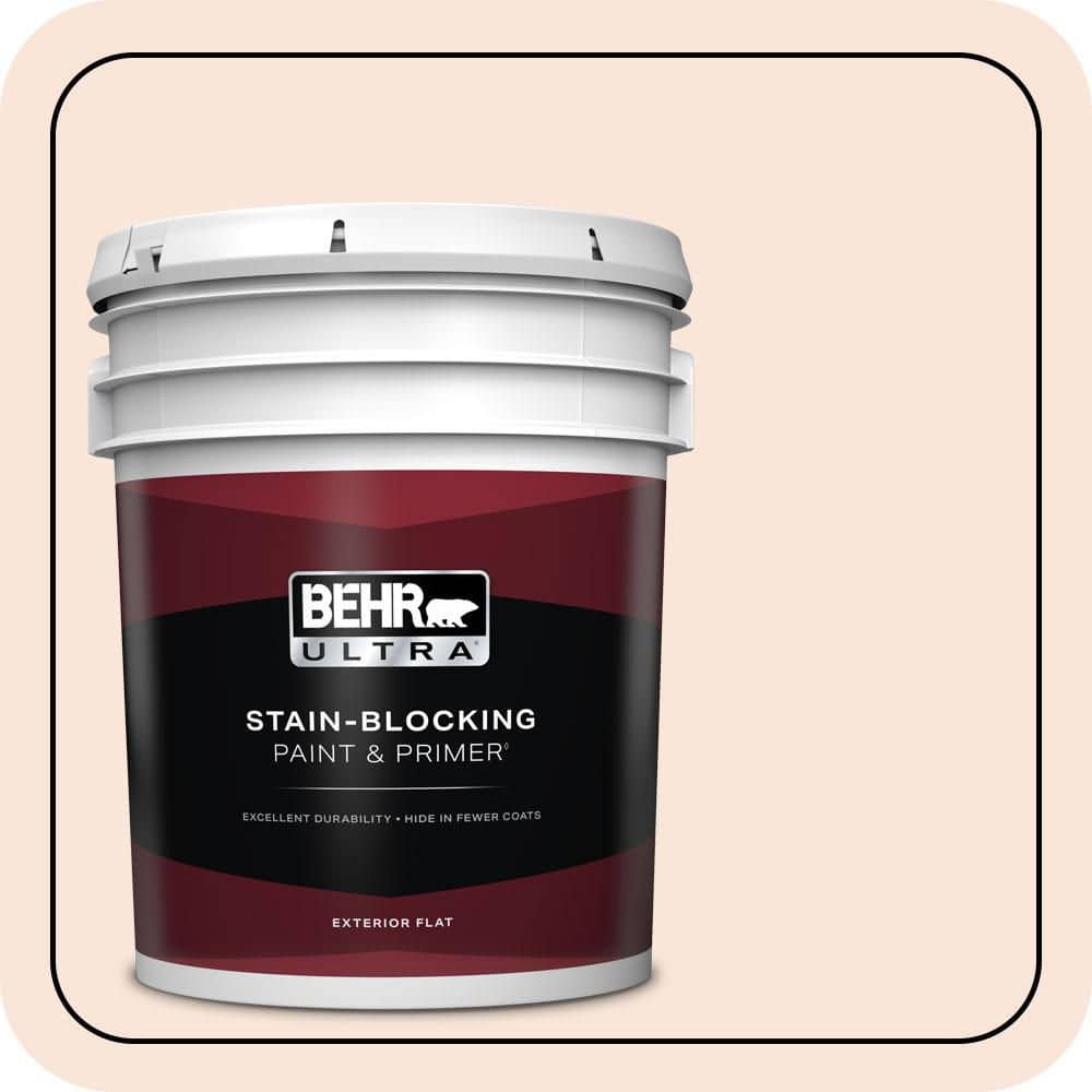 BEHR ULTRA 5 gal. #RD-W04 Illuminated Flat Exterior Paint & Primer