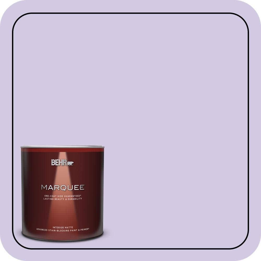 BEHR MARQUEE 1 qt. #650C-3 Light Mulberry Matte Interior Paint & Primer