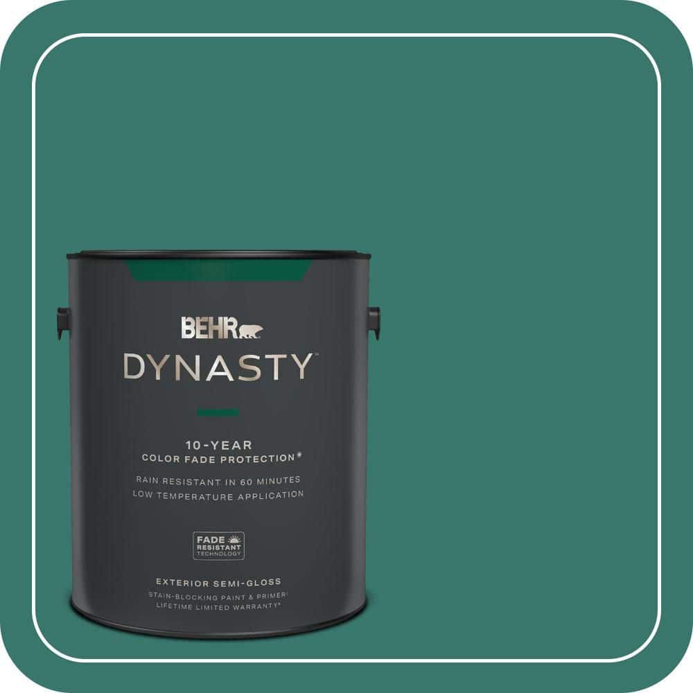 BEHR DYNASTY 1 gal. #490D-7 Greensleeves Semi-Gloss Exterior Stain-Blocking Paint & Primer