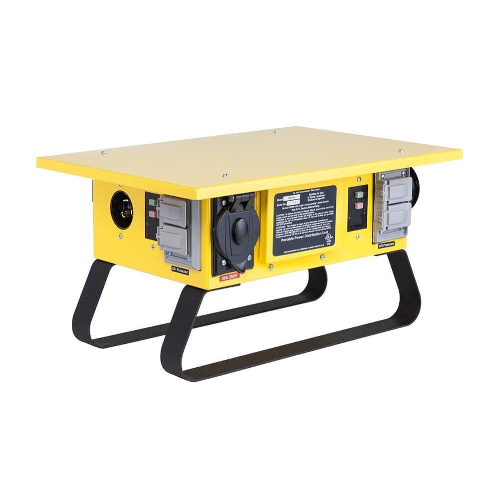 Southwire X‑Treme Box 6‑Outlet 7‑Receptacle GFCI U‑Ground Feed‑Thru Temporary Power Box